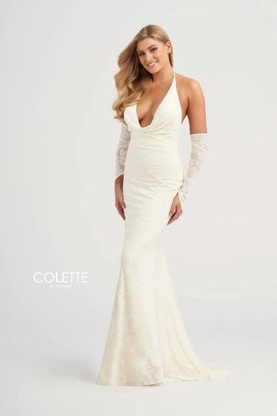 Colette By Daphne CL5118 - Sleeveless Cowl Prom Dress