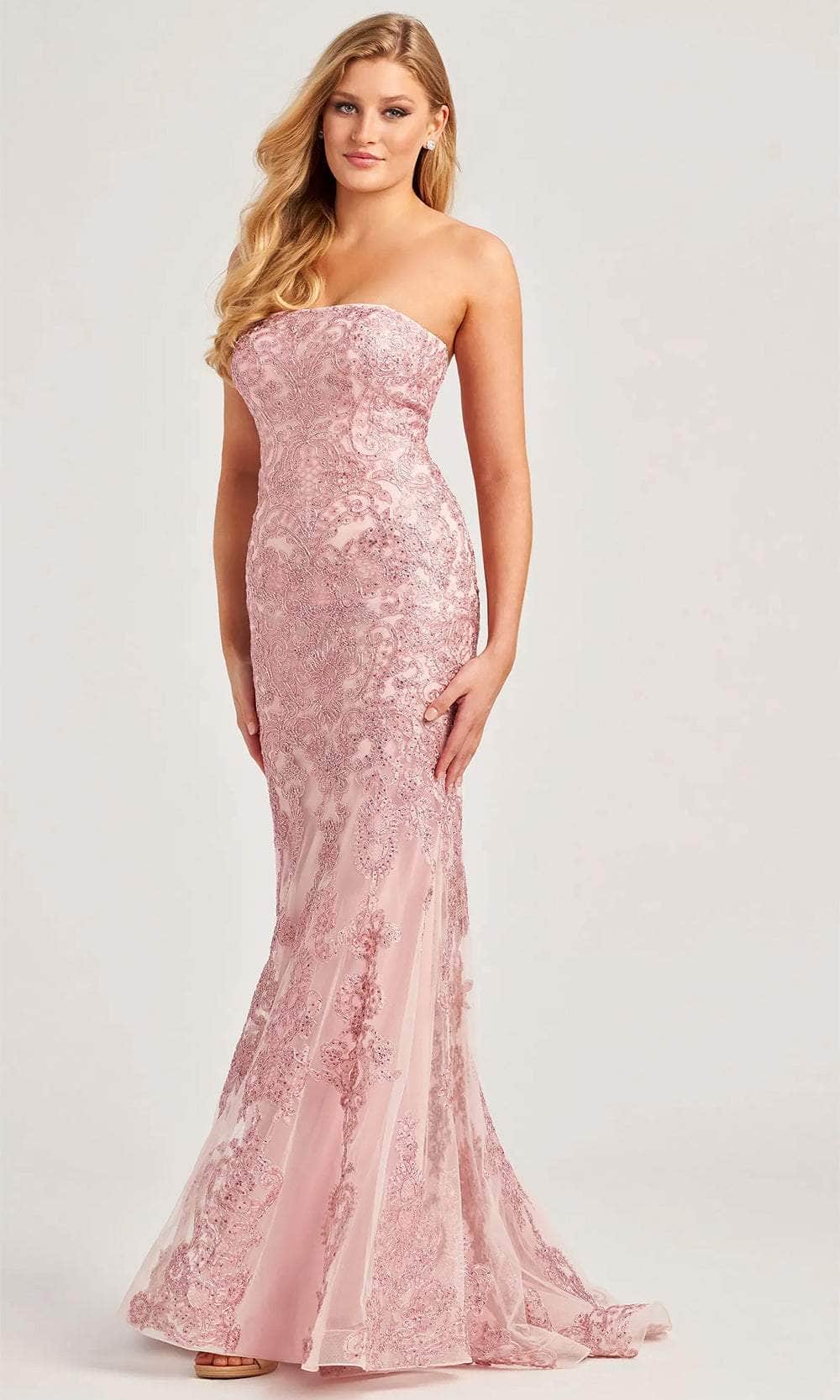 Colette By Daphne CL5123 - Strapless Mermaid Prom Dress Prom Dresses 00 / Blush