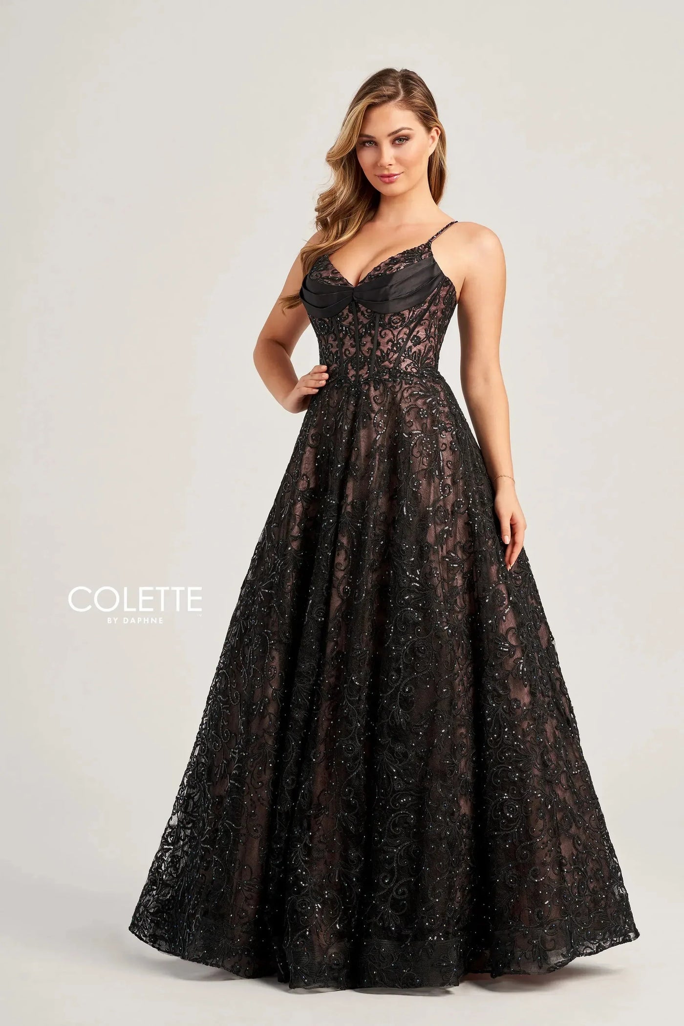 Colette By Daphne CL5131 - Embroidery Corset Ballgown