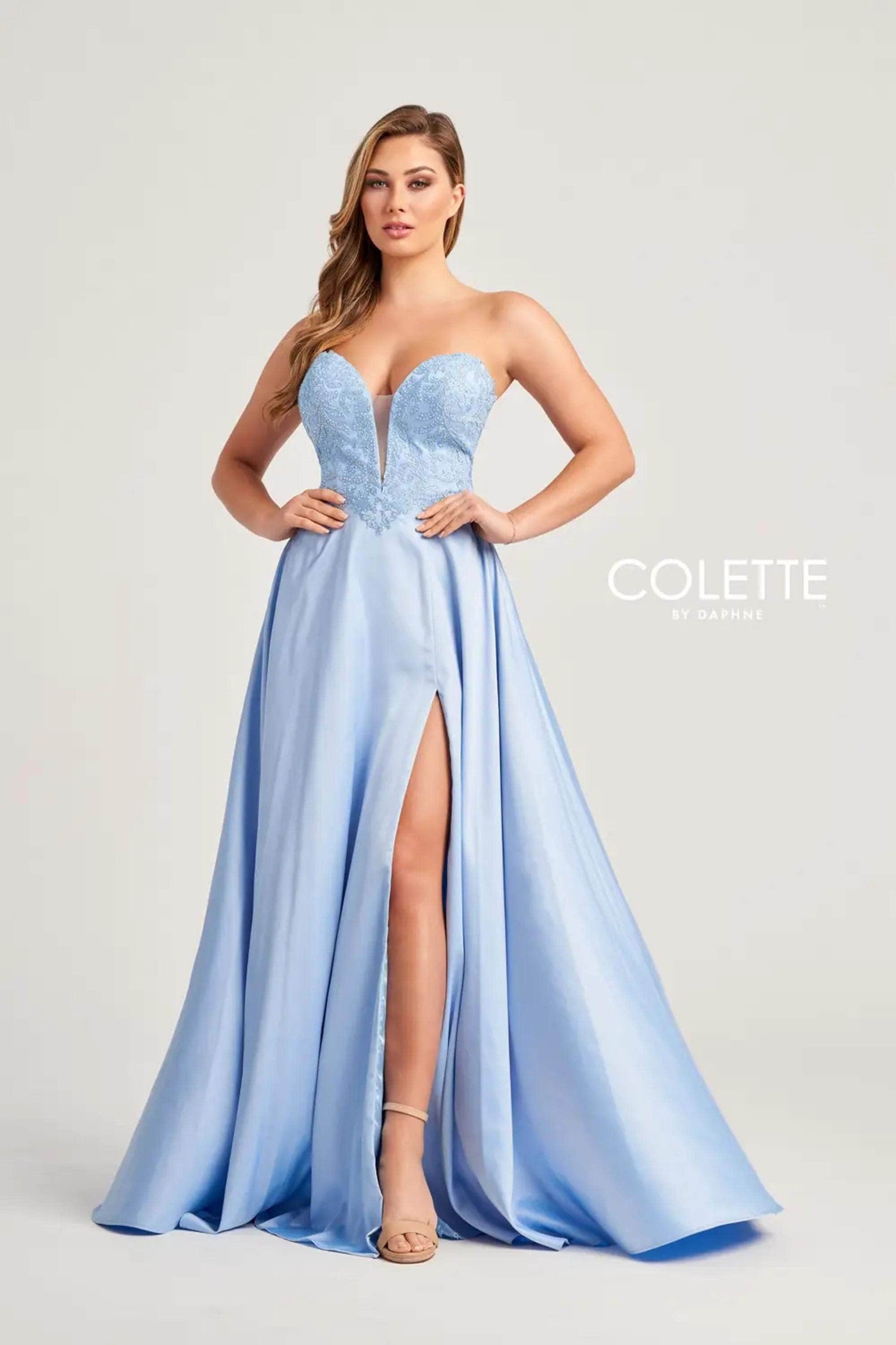 Colette By Daphne CL5142 - Embellished Sweetheart Prom Dress