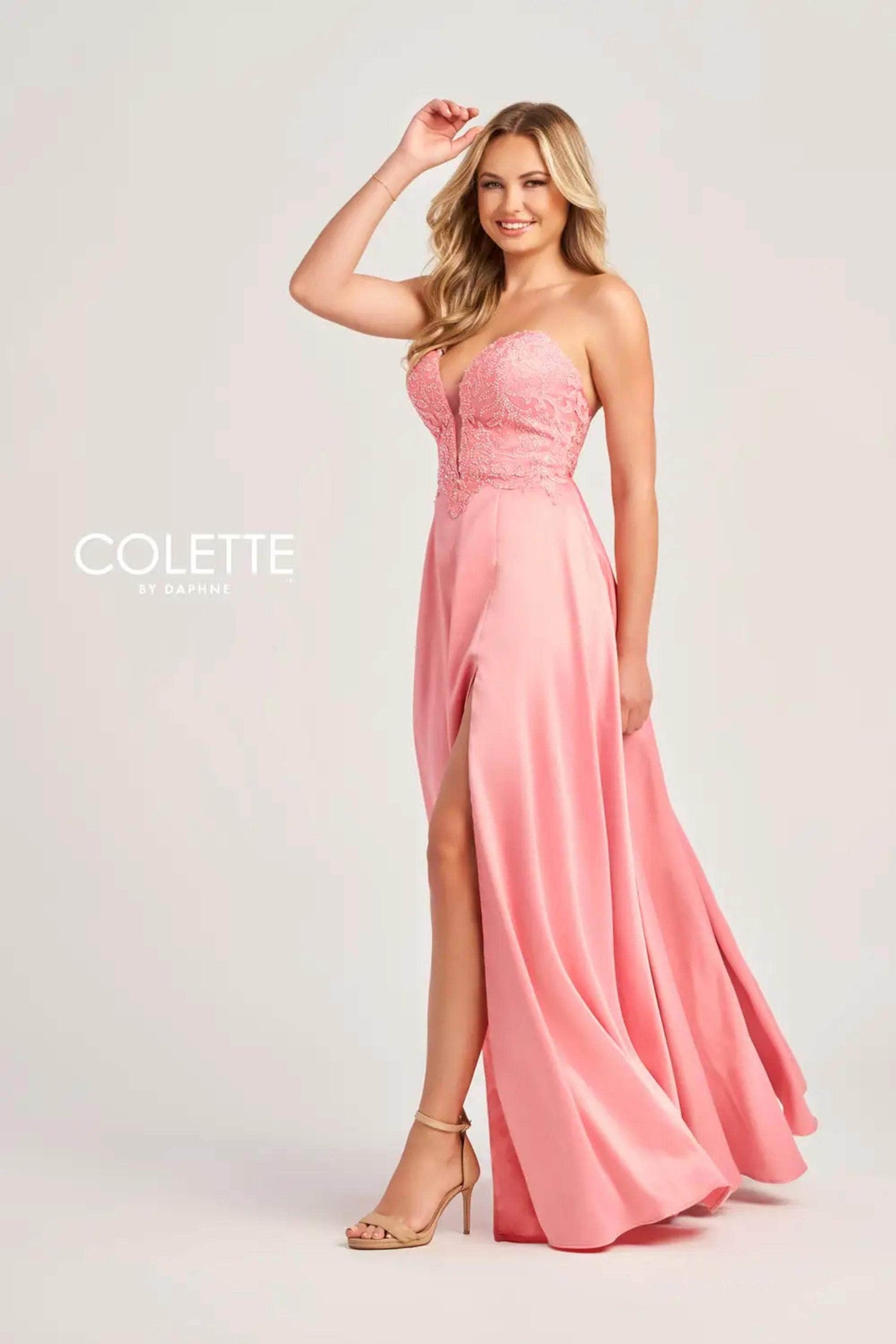 Colette By Daphne CL5142 - Embellished Sweetheart Prom Dress