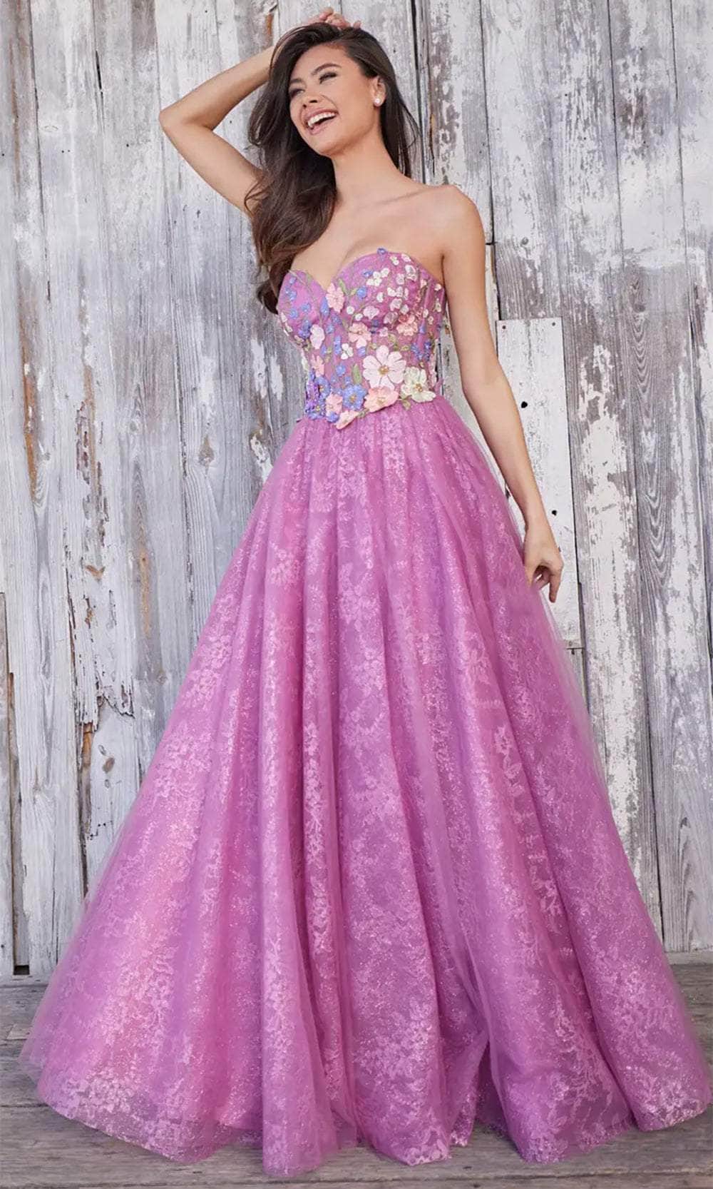Colette By Daphne CL5153 - Lace Up Back A-Line Prom Dress Evening Dresses