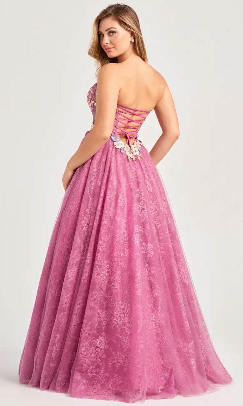 Colette By Daphne CL5153 - Lace Up Back A-Line Prom Dress Evening Dresses