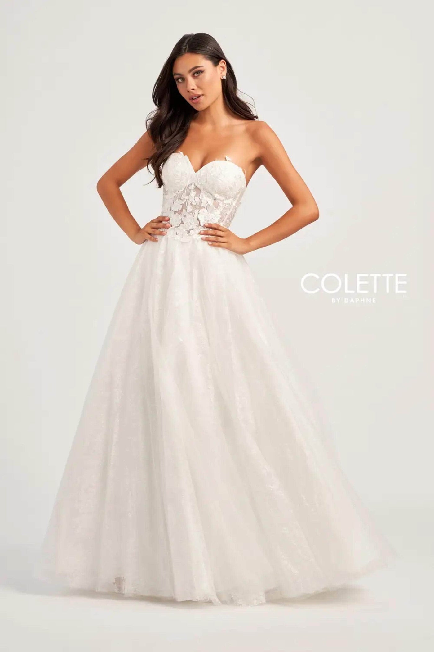 Colette By Daphne CL5153 - Floral Ornate Prom Dress