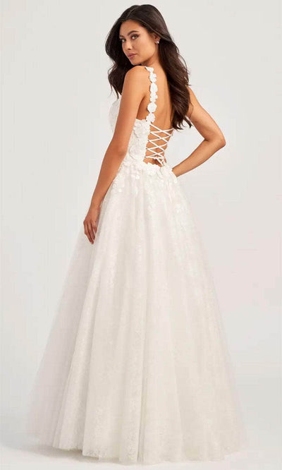 Colette By Daphne CL5157 - Floral V-Neck Ballgown Prom Dresses