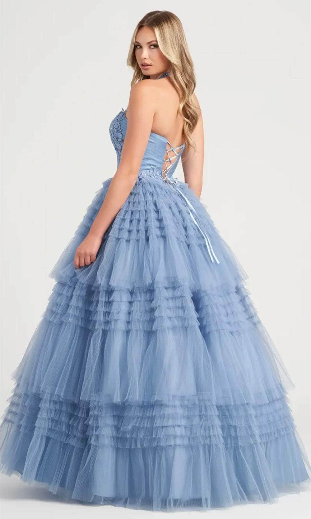 Colette By Daphne CL5163 - Floral Halter Ballgown Ball Gowns