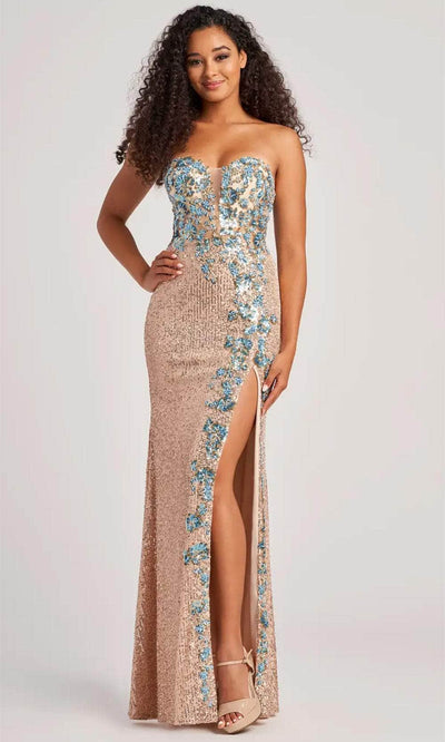 Colette By Daphne CL5211 - Strapless Stretch Lace Prom Dress Prom Dresses