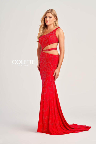 Colette By Daphne CL5281 - One Shoulder Cutout Prom Dress