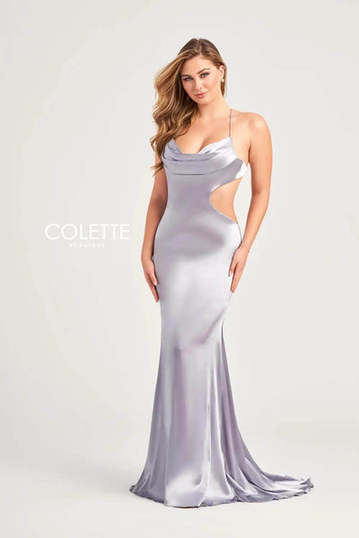 Colette By Daphne CL5282 - Cutout Cowl Prom Dress
