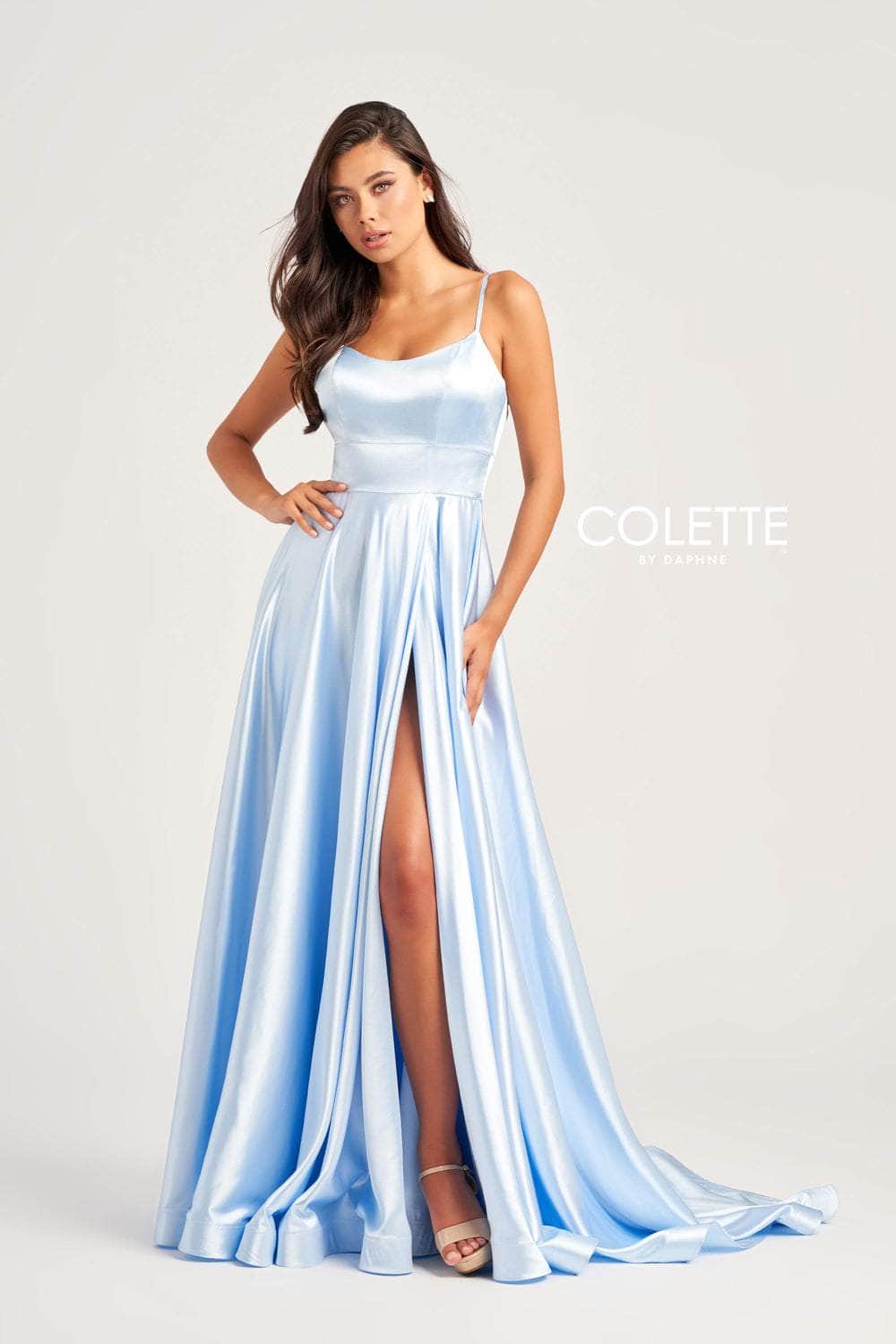 Colette By Daphne CL5283 - Scoop Neck A-Line Prom Dress