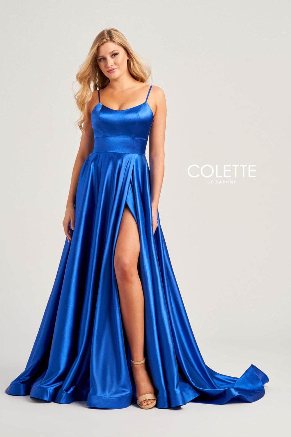 Colette By Daphne CL5283 - Scoop Neck A-Line Prom Dress
