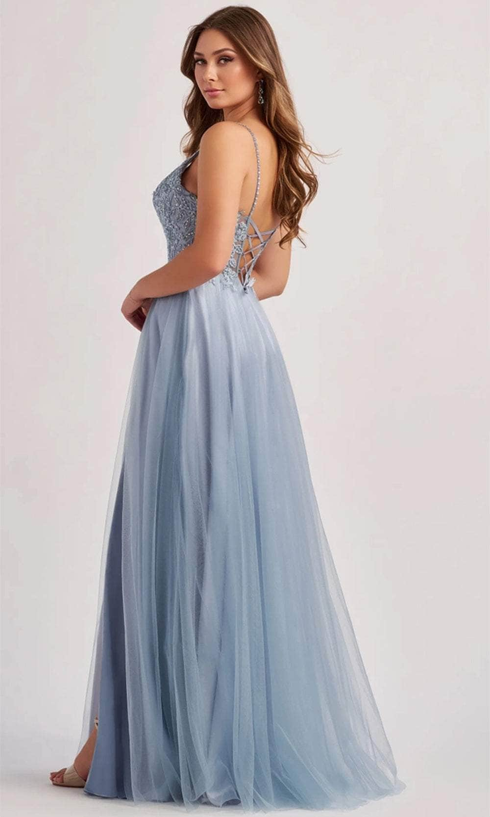 Colette By Daphne CL8190 - Applique Detailed Prom Dress