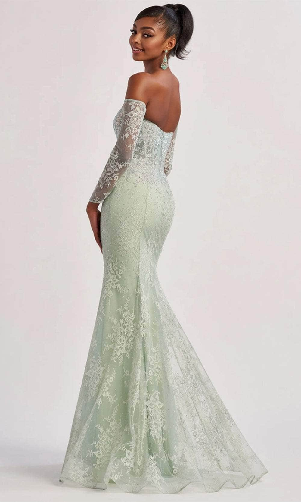 Colette By Daphne CL8415 - Lace Sweetheart Prom Gown