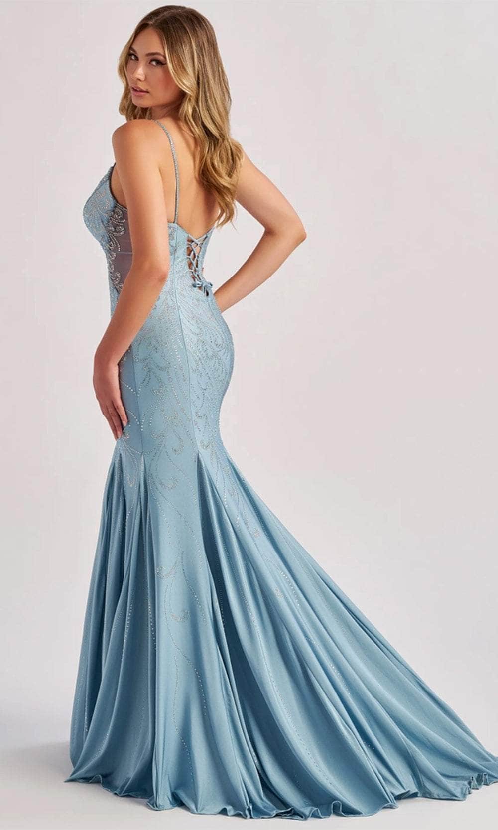 Colette By Daphne CL8550 - Illusion Side Prom Dress