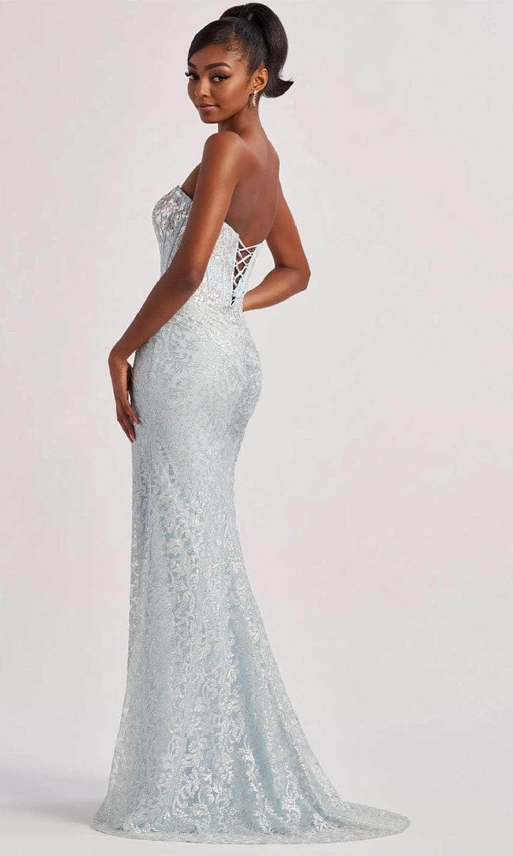 Colette By Daphne CL8595 - Strapless Lace Ornate Gown