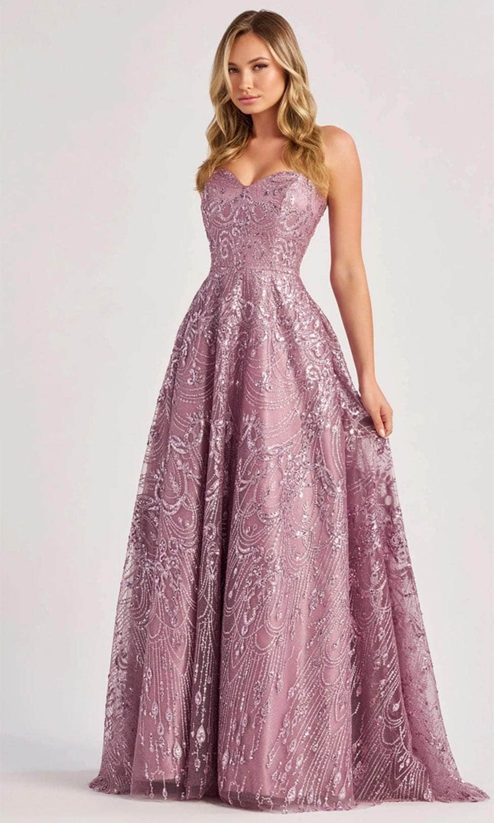 Colette By Daphne CL8625 - Sweetheart Glitter Gown