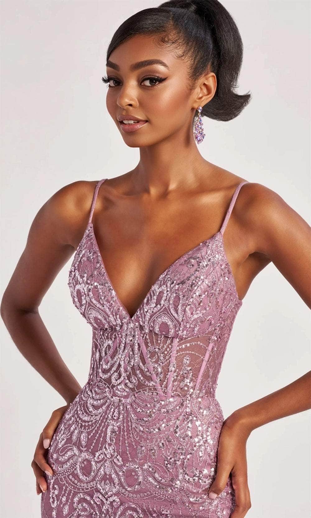 Colette By Daphne CL8630 - Glitter Mermaid Prom Dress