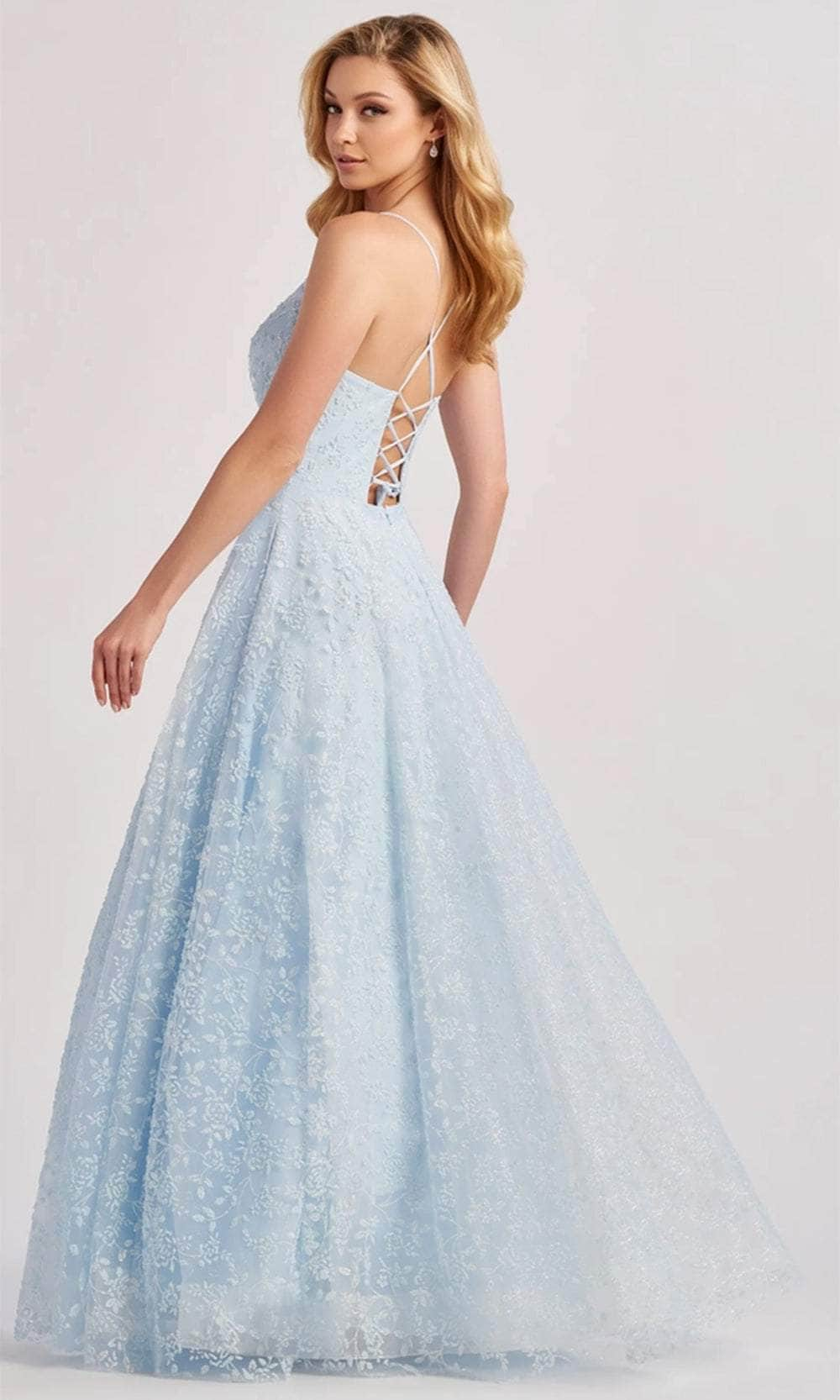 Colette By Daphne CL8650 - Floral Embossed Prom Dress