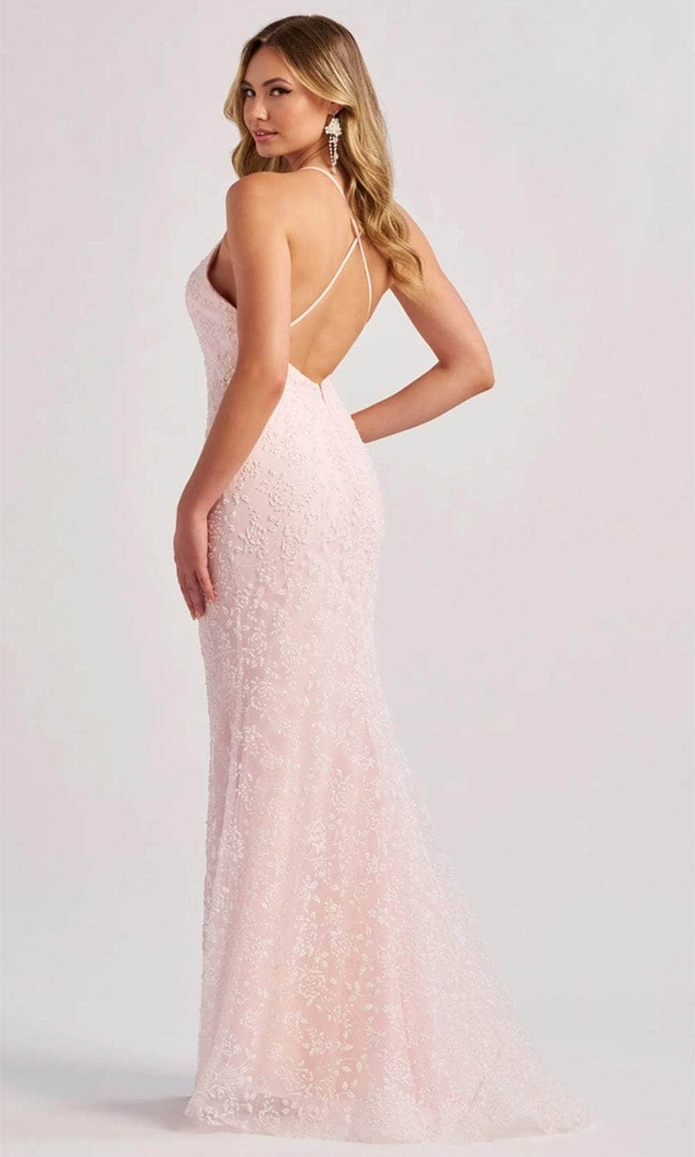 Colette By Daphne CL8655 - Spaghetti Strap Beaded Prom Dress