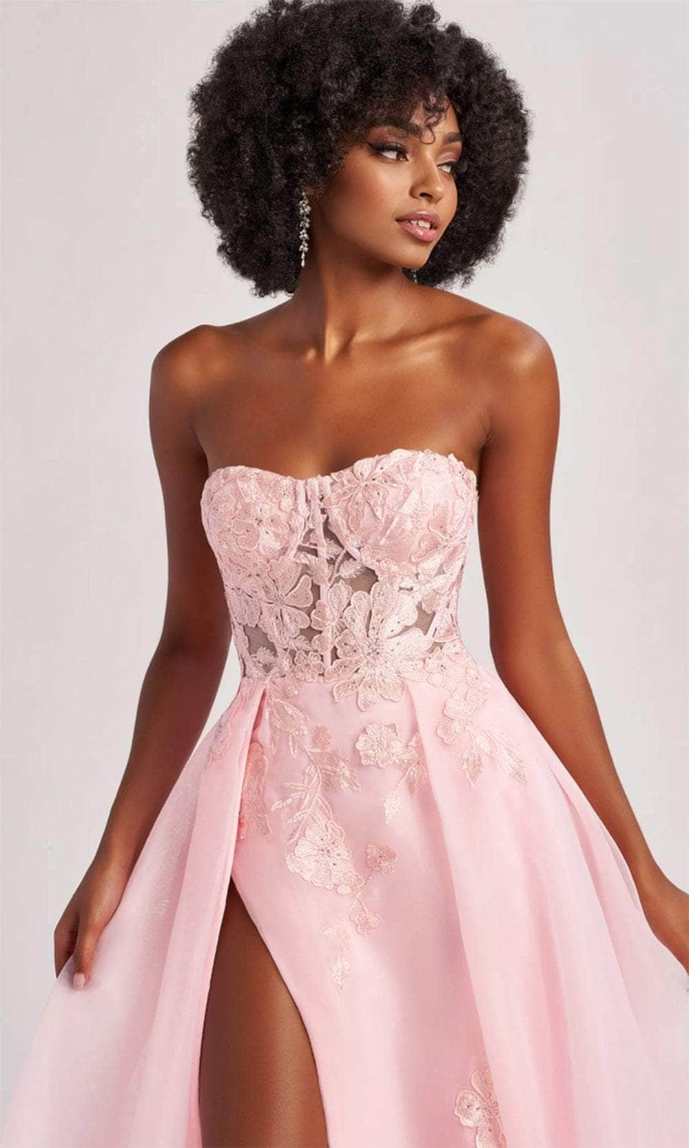 Colette By Daphne CL8660 - Embroidery Festoon Prom Dress