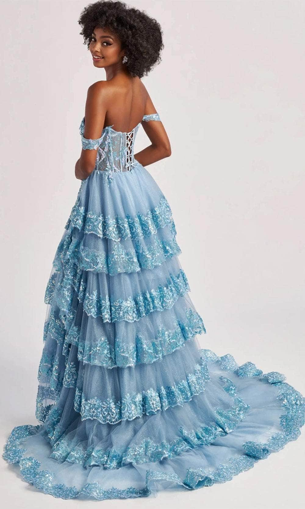 Colette By Daphne CL8690 - Scallop Trimmed Prom Dress