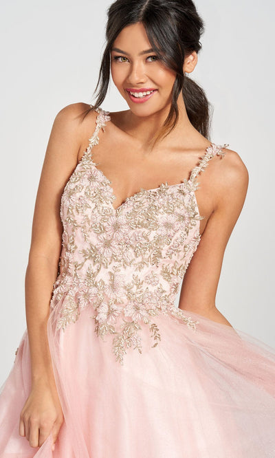 Colette For Mon Cheri CL12205 - Beaded Glitter Tulle Ball Gown Prom Dresses