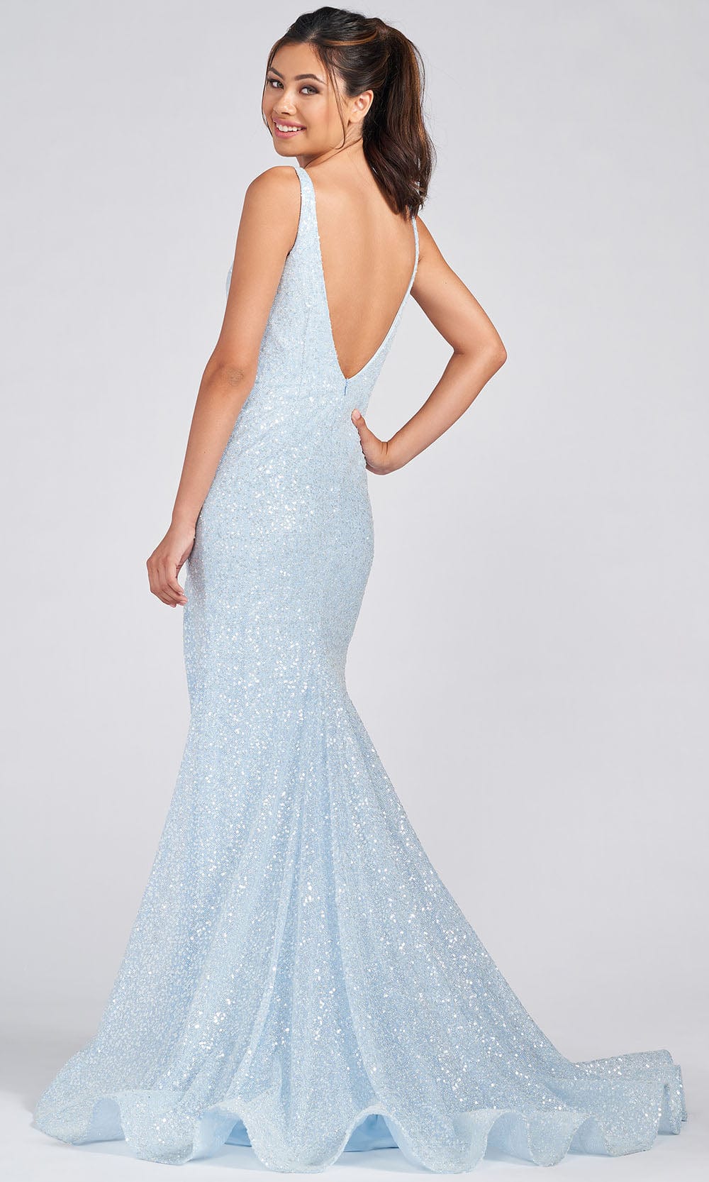 Colette For Mon Cheri CL12235 - Sequins and glitter stretch Prom Dresses