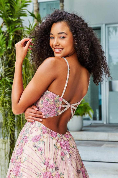 Colette For Mon Cheri CL12279 - Floral Lace Prom Dress Prom Dresses