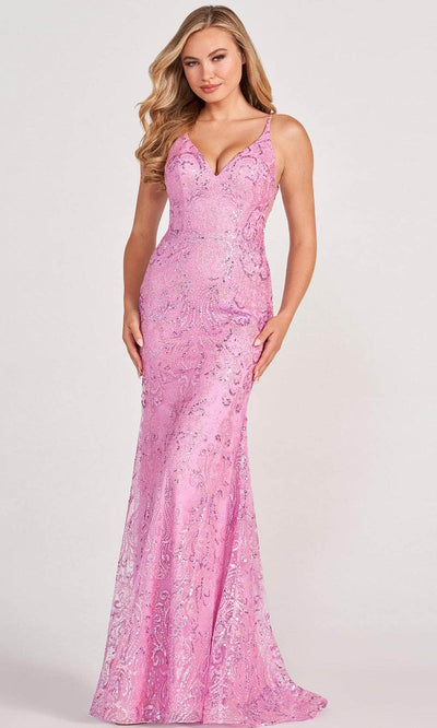 Colette for Mon Cheri CL2019 - V-Neck Sleeveless Evening Gown Prom Dresses 00 / Pink