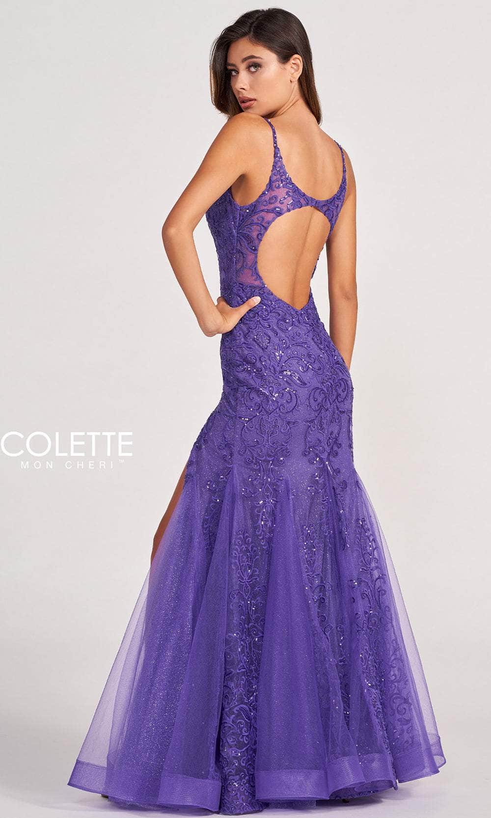 Colette for Mon Cheri CL2024 - Sleeveless Back Cut-Out Evening Dress Prom Dresses