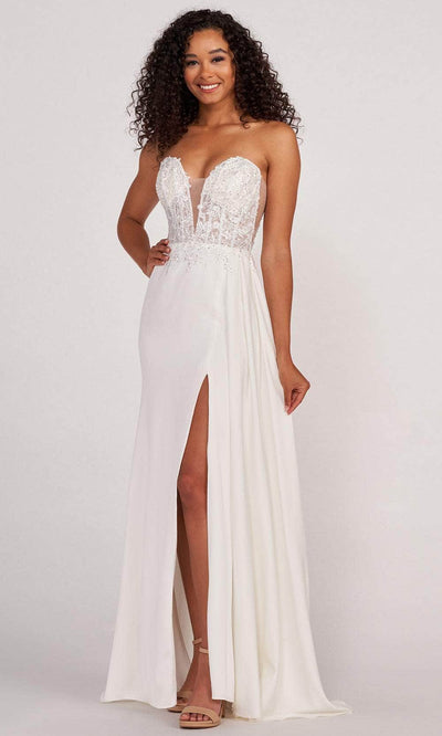 Colette for Mon Cheri CL2053 - Sweetheart Lace Evening Dress Evening Dresses 00 / Diamond White