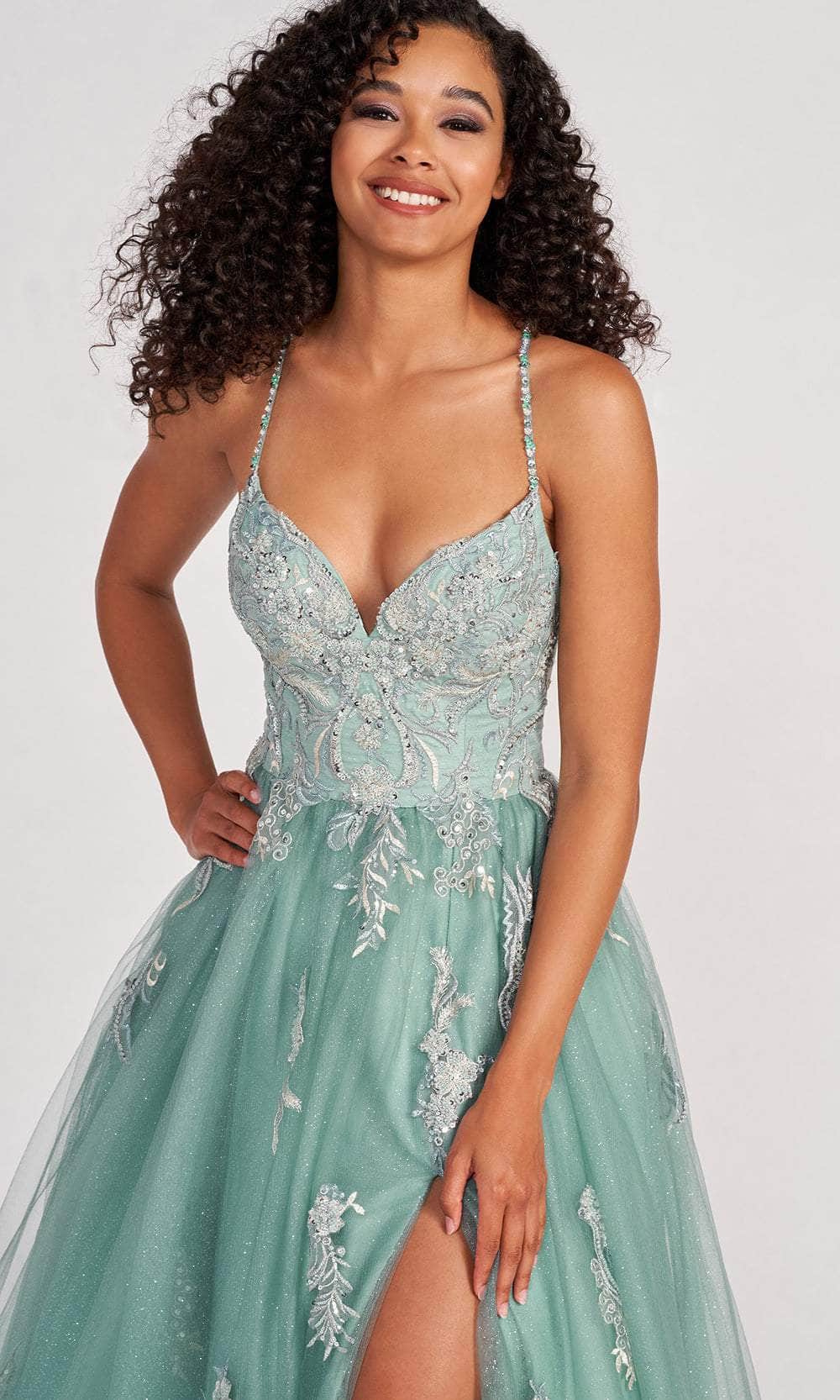 Colette For Mon Cheri CL2062 - Glitter Tulle Prom Dress Prom Dresses