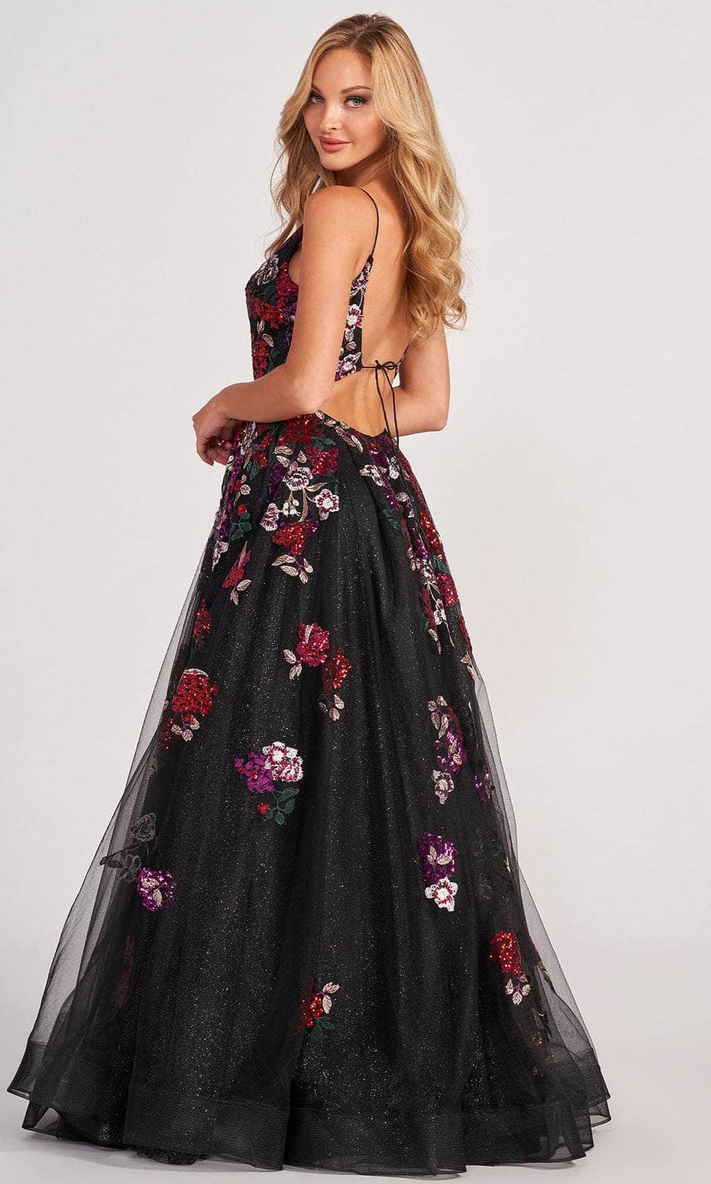 Colette for Mon Cheri CL2069 - Glittery Embroidered A-line Dress Prom Dresses