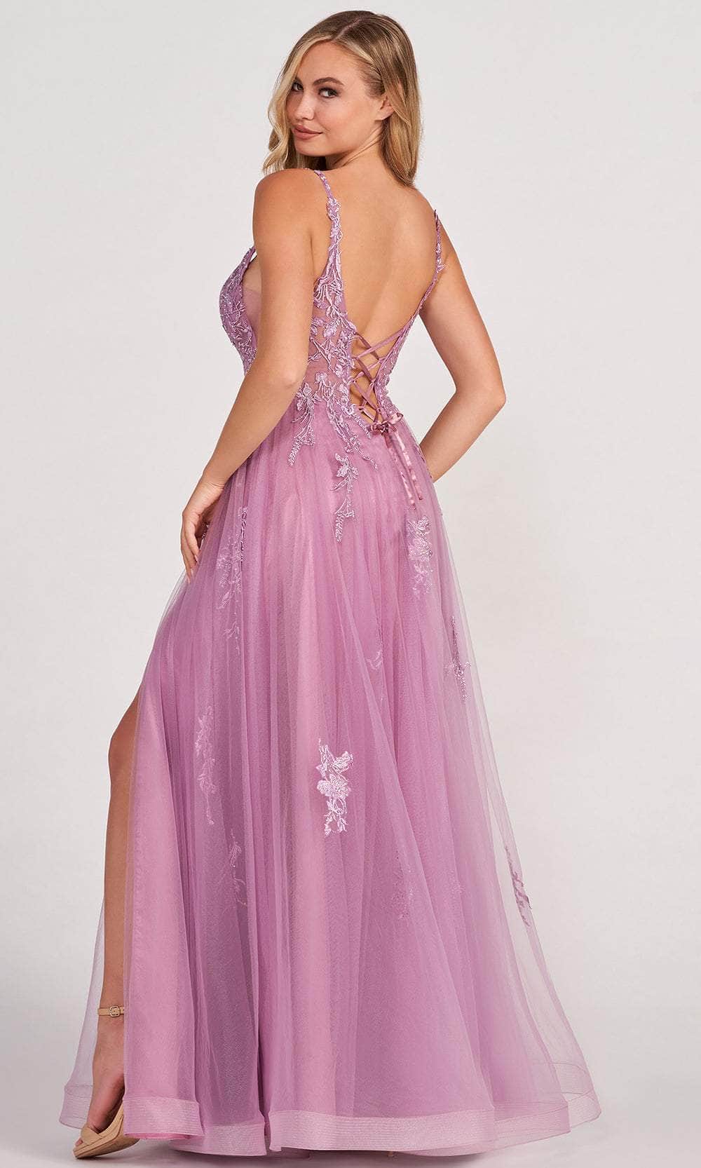 Colette for Mon Cheri CL2074 - Appliqued V-Neck Evening Dress Prom Dresses