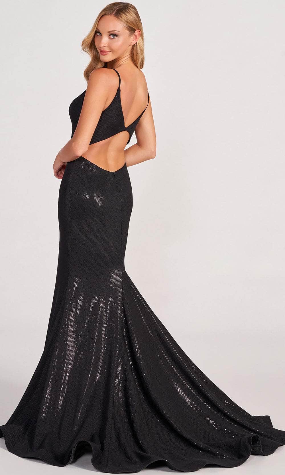 Colette for Mon Cheri CL2077 - Bare Back V Neck Sequined Gown Evening Dresses