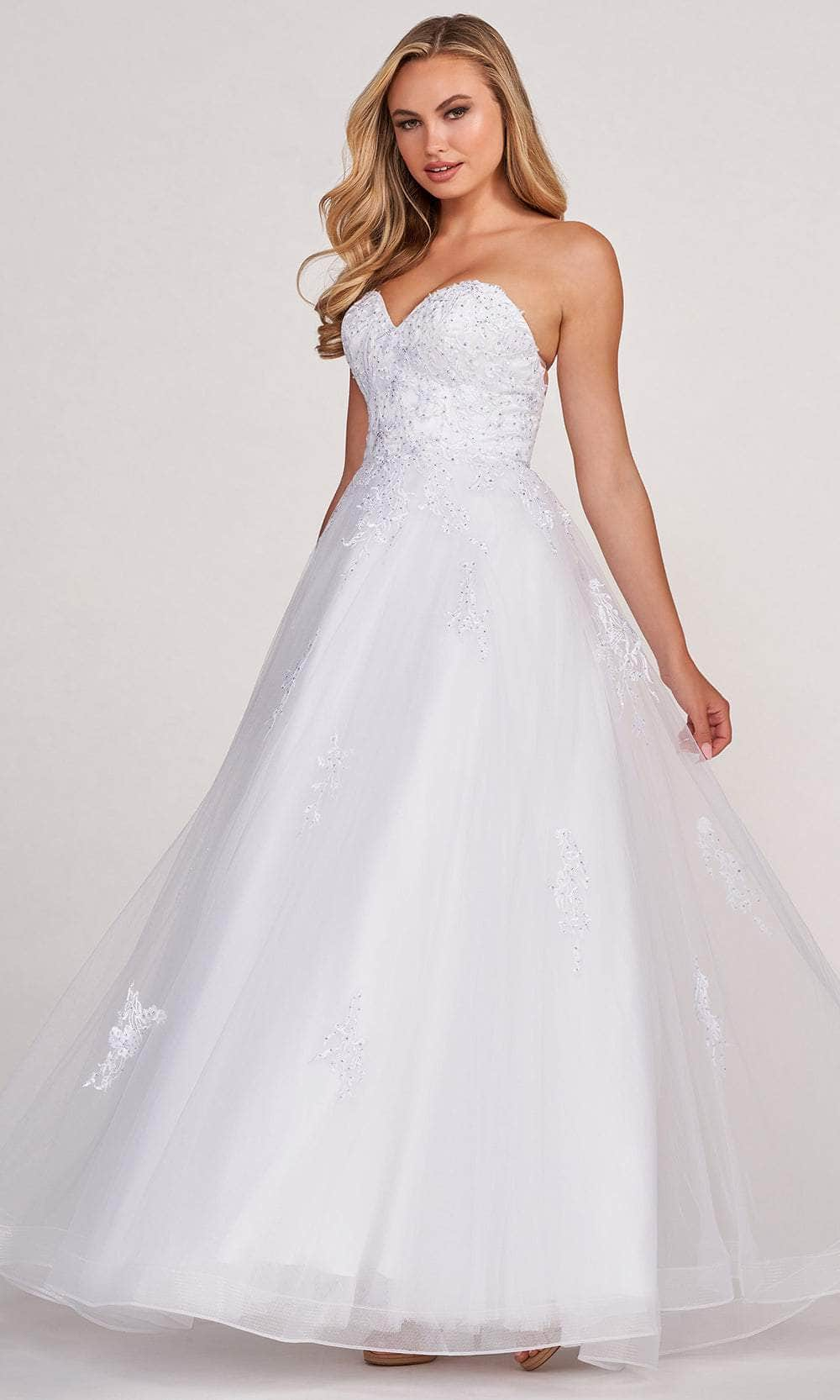 Colette for Mon Cheri CL2081 - Strapless Tulle Ballgown Ball Gowns