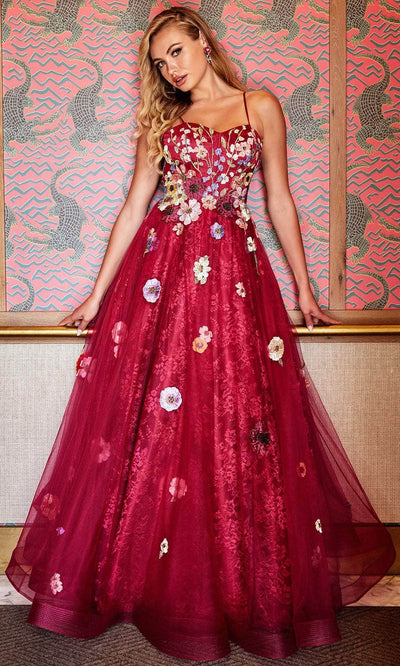 Colette for Mon Cheri CL2086 - Sweetheart Floral A-line Gown Prom Dresses