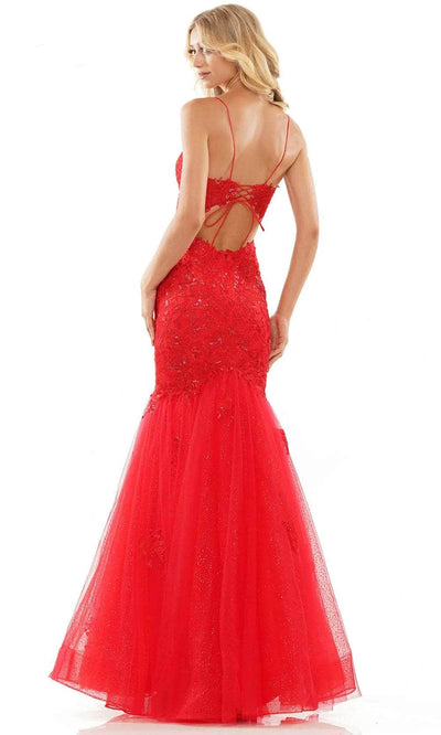 Colors Dress 2490 - Spaghetti Strap Applique Prom Dress Prom Dresses