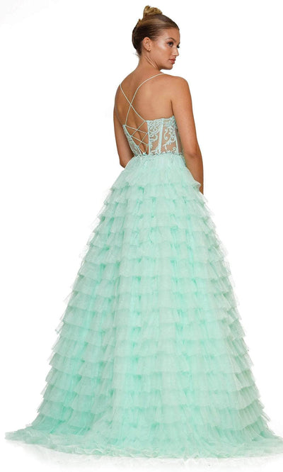 Colors Dress 3219 - Tiered A-Line Prom Dress Prom Dresses