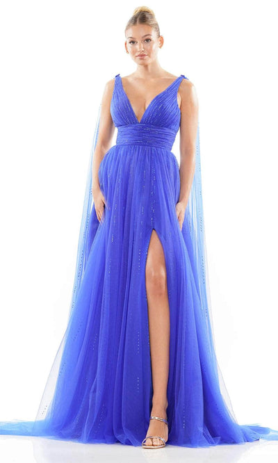 Colors Dress 3242 - Sash Draped Prom Dress Evening Dresses