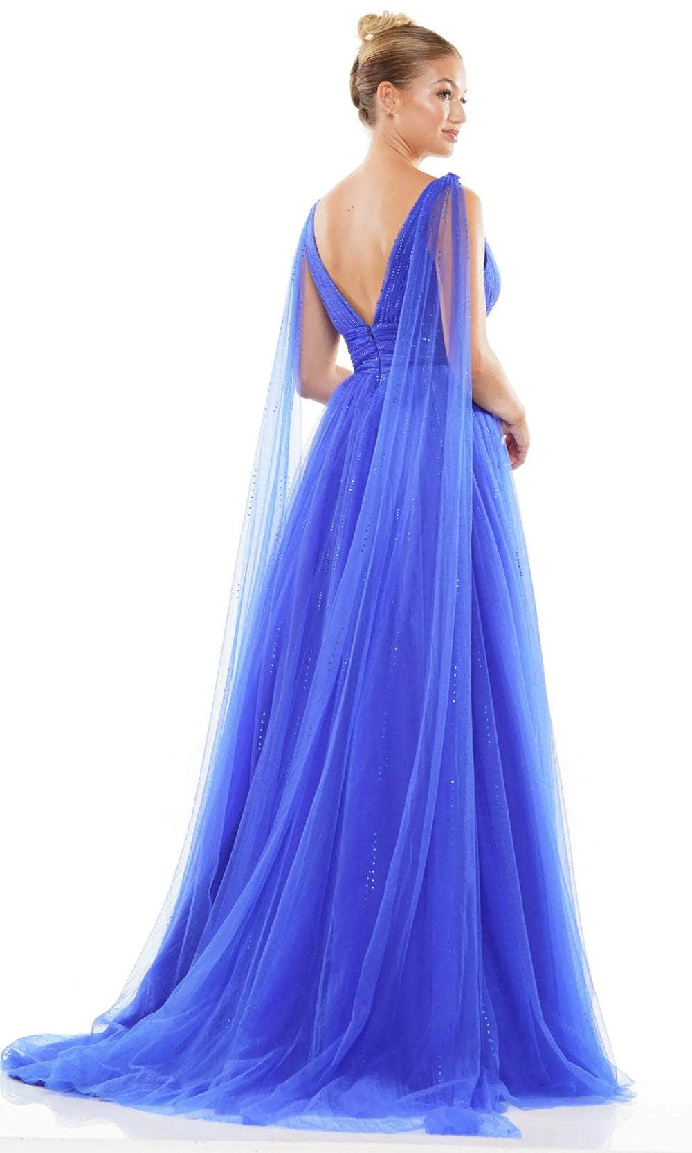 Colors Dress 3242 - Sash Draped Prom Dress Evening Dresses