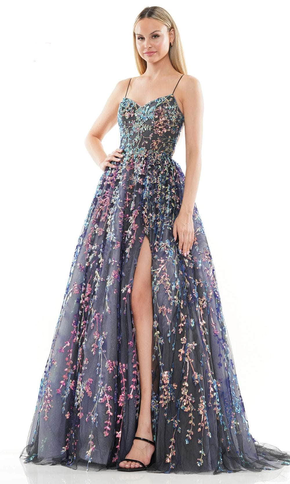 Colors Dress 3247 - Embellished A-Line Prom Dress Evening Dresses