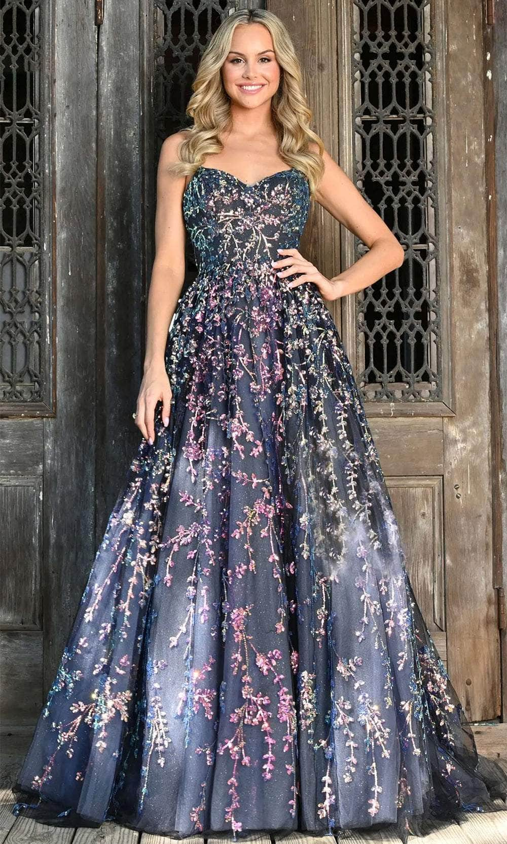 Colors Dress 3247 - Embellished A-Line Prom Dress Evening Dresses