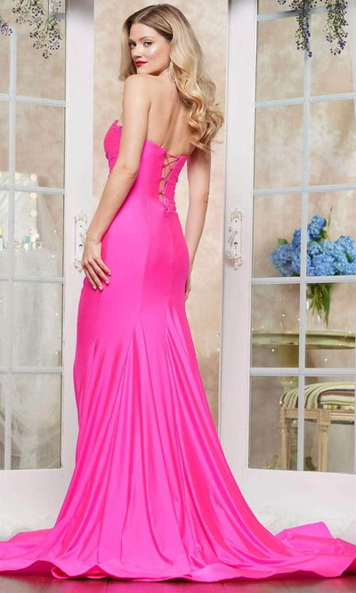 Colors Dress 3407 - Ruched Ornate Prom Dress Special Occasion Dress