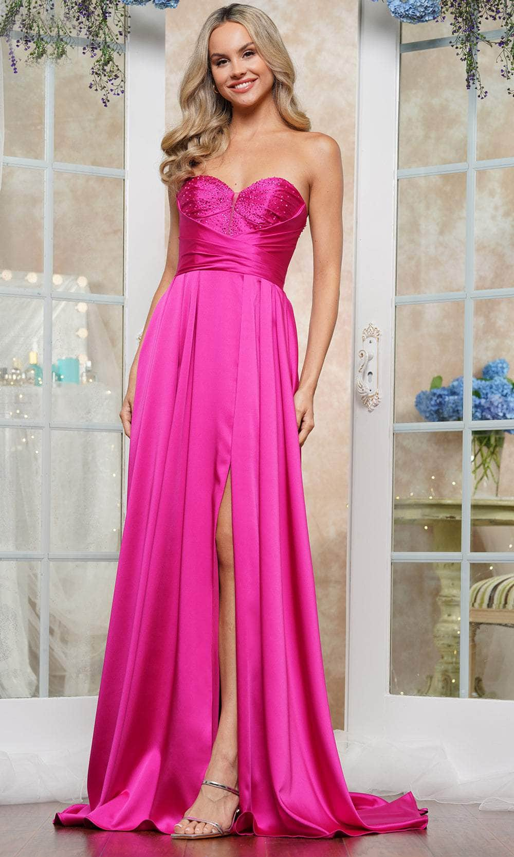 Colors Dress 3433 - A-Line Skirt Pleated Prom Gown Evening Dresses