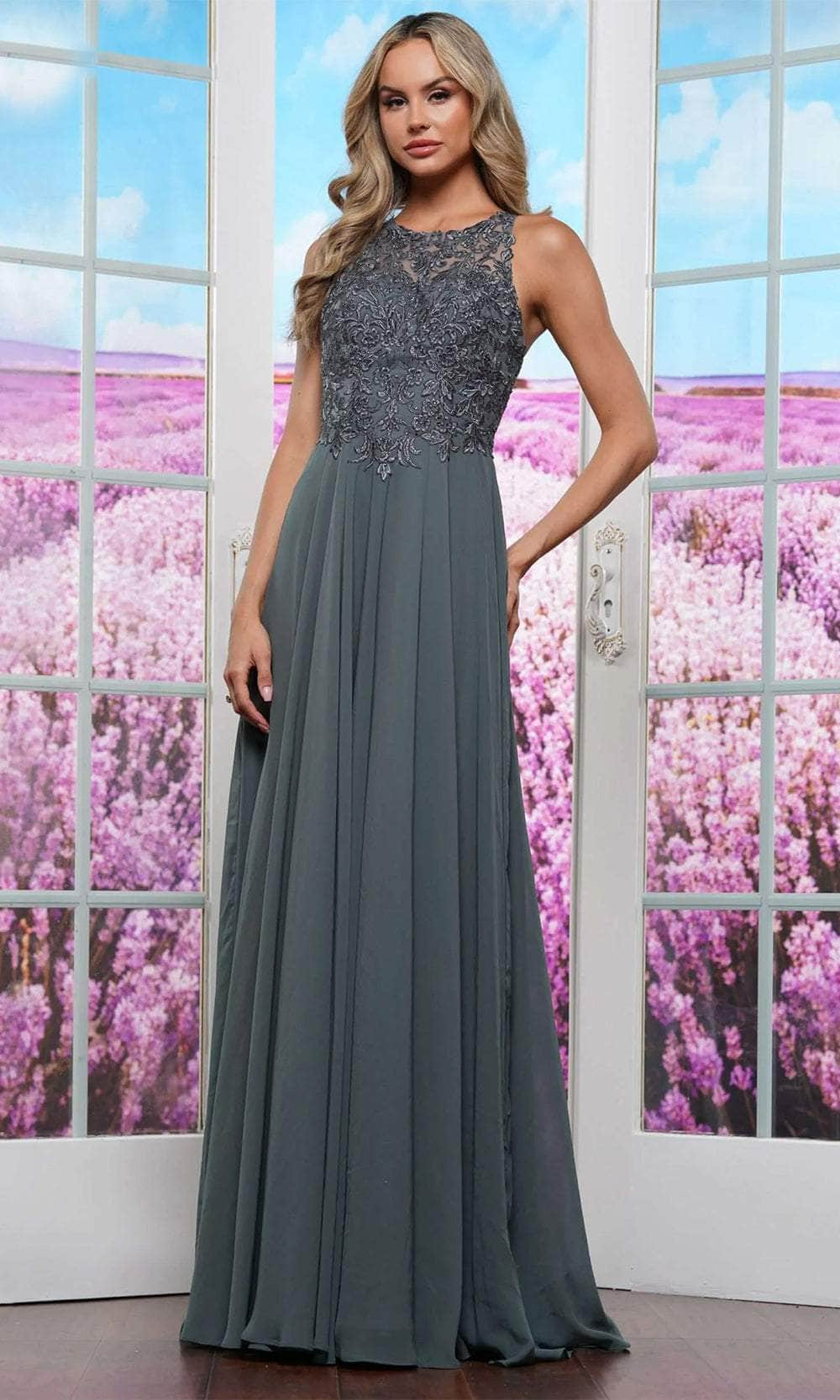 Colors Dress 3440 - Sleeveless Ornate Prom Dress Evening Dresses