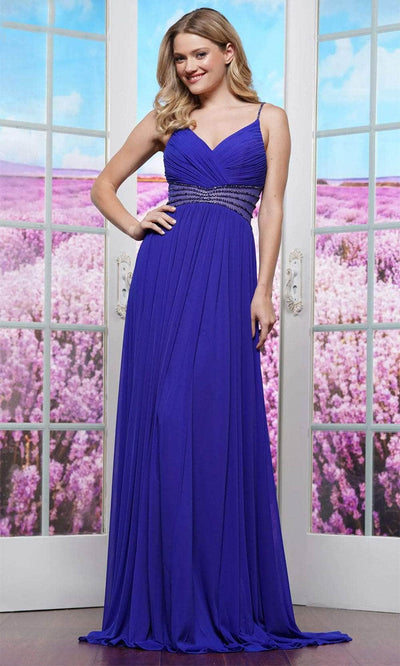 Colors Dress 3441 - Spaghetti Strap Shirred Dress Evening Dresses