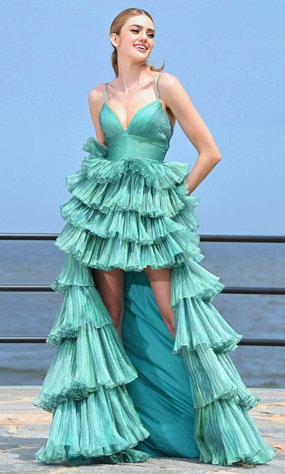 Colors Dress 3462 - Tiered A-Line Prom Gown Evening Dresses