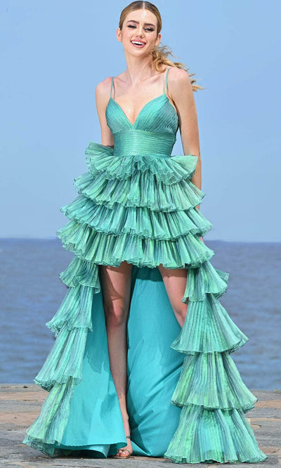 Colors Dress 3462 - Tiered A-Line Prom Gown Evening Dresses
