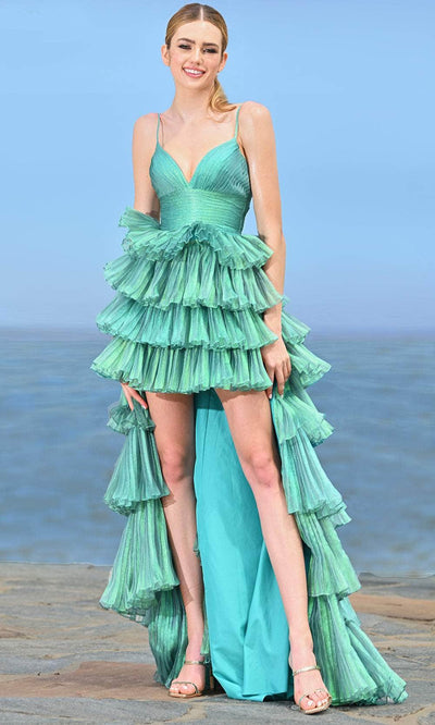 Colors Dress 3462 - Tiered A-Line Prom Gown Evening Dresses